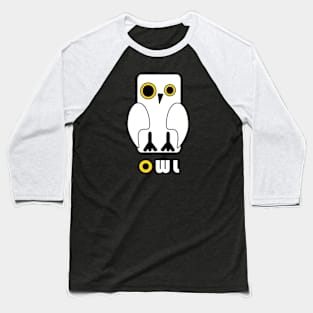 White Owl Baseball T-Shirt